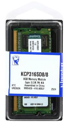 Moduł PC-1600 DDR3 8GB Kingston KCP316SD8/8 Sony - obrazek 3
