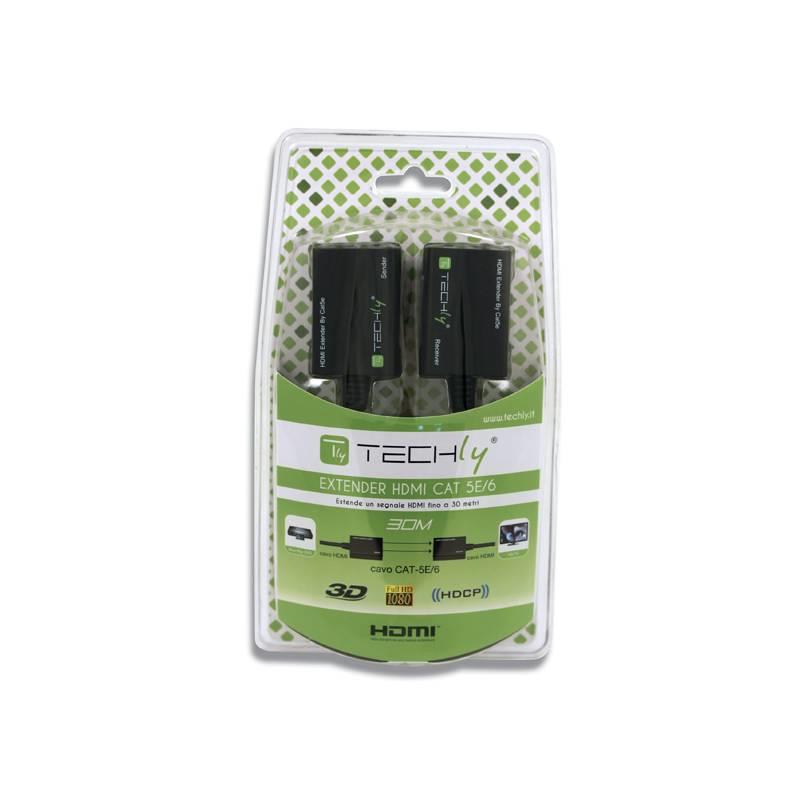 Extender HDMI po skrętce kat5e/6 do 30m Full HD 3D Techly - obrazek 2