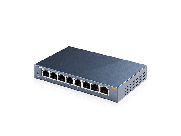 Switch TP-Link TL-SG108 8x10/100/1000 MB/s - Metalowa obudowa - obrazek 3