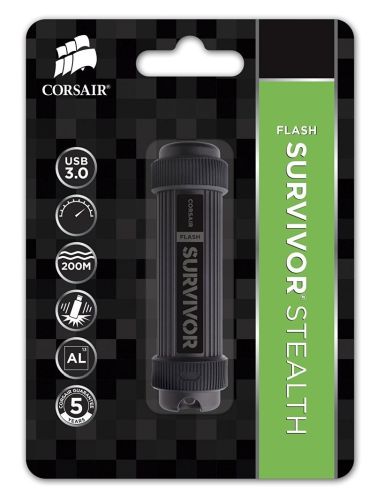Flashdrive 64GB USB 3.0 Survivor Stealth Corsair - obrazek 2