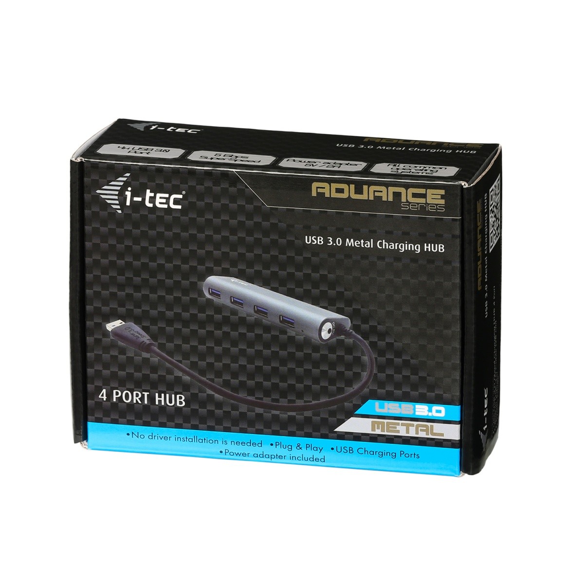HUB USB 3.0 4 portowy i-tec + zasilacz - obrazek 2