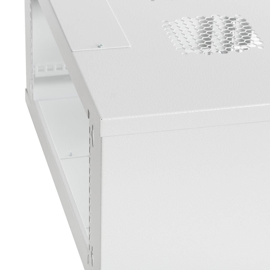 Szafa wisząca rack 19" 4,5U 600x400mm szara (drzwi przednie szklane) Netrack - obrazek 2