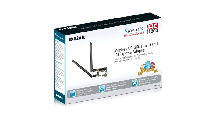 Bezprzewodowa karta sieciowa PCI Express Wi-Fi AC1200 D-Link DWA-582 - obrazek 4