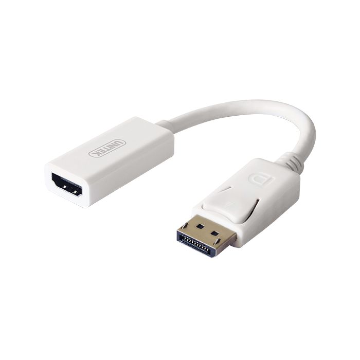 Adapter DisplayPort męski na HDMI żeński Unitek 4K Biały - obrazek 2
