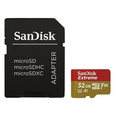 - karta pamieci MicroSD   32GB SDHC  SanDisk Extreme + Adapter SD!  100MB/60MB