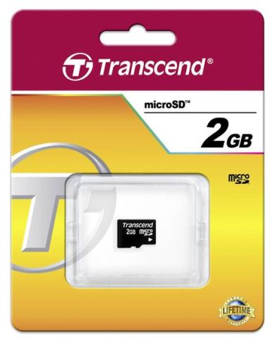 - karta pamieci MicroSD 2GB Transcend - obrazek 3