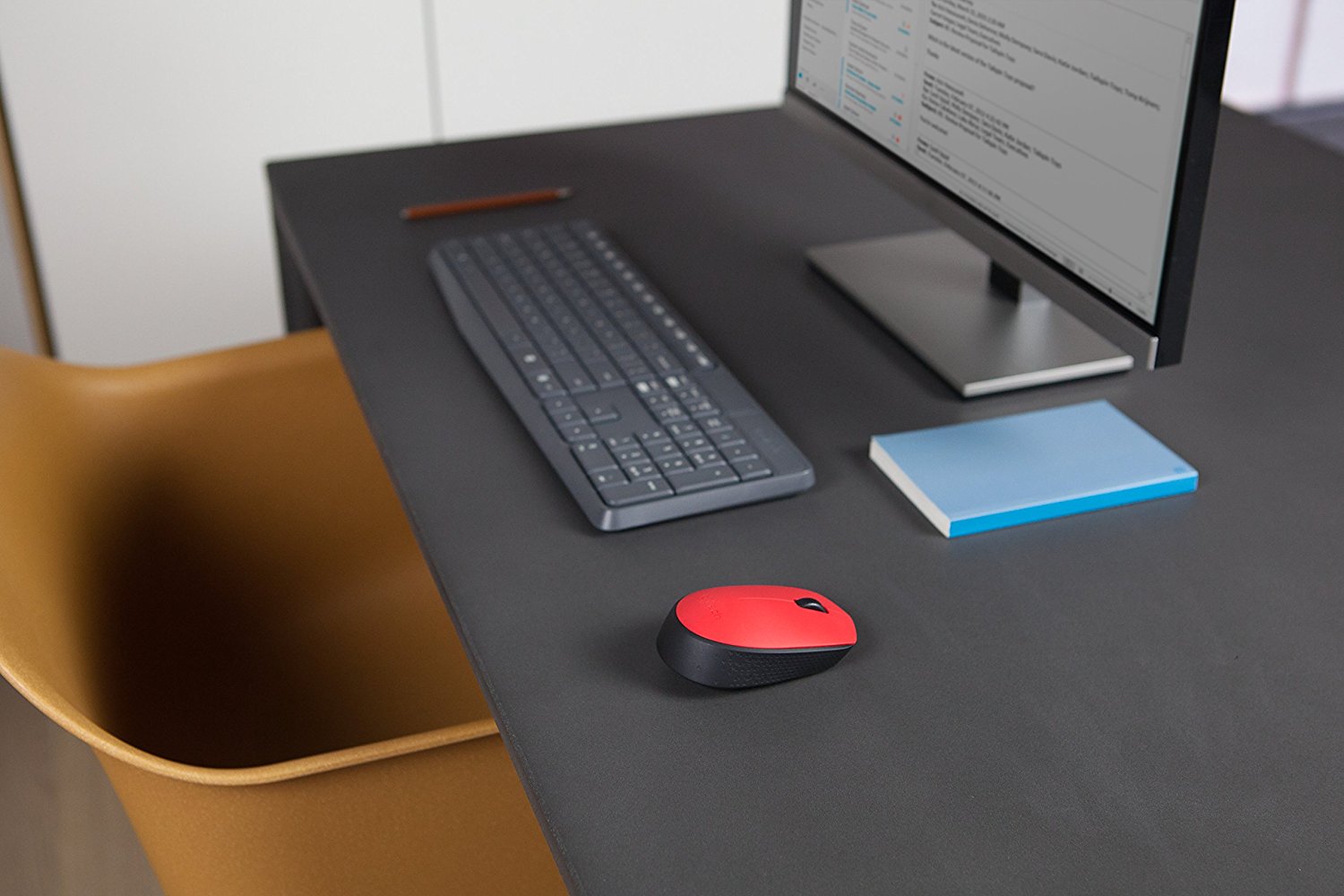 Mysz bezprzewodowa Logitech M171 Czerwona - obrazek 2