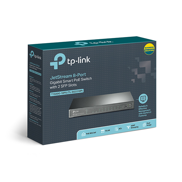 Switch TP-Link TL-SG2210P 8x10/100/1000 MB/s JetStream Smart + 2xSFP PoE - obrazek 3