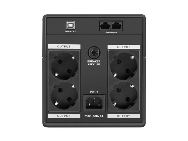 Zasilacz awaryjny UPS - Armac Home Line-Interactive 1000VA 4xSchuko - obrazek 5