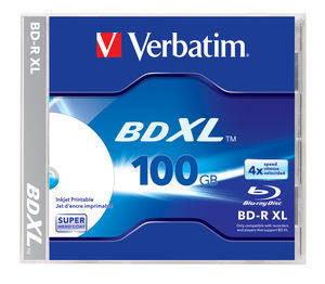 BD-R BluRay x4 100GB Verbatim Jewel Case *5 Printable - obrazek 4