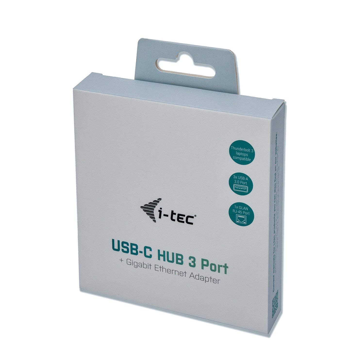 Karta sieciowa USB-C LAN Gigabit Ethernet 10/100/1000 Mb/s RJ45 + HUB USB 3.0 i-tec - obrazek 4