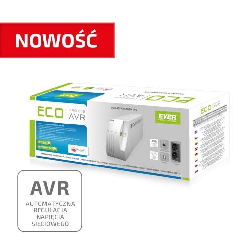 Zasilacz awaryjny UPS - Ever Eco Pro 1000 AVR CDS - obrazek 5