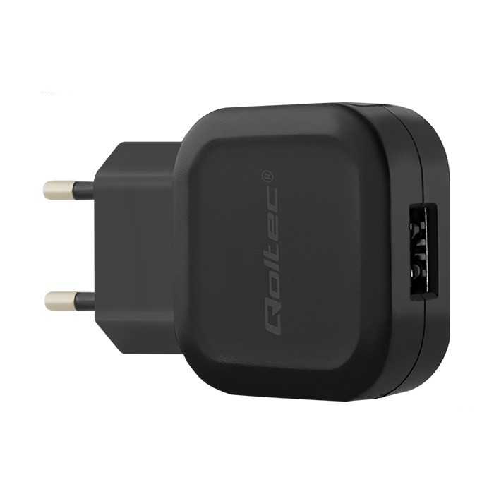 Ładowarka Sieciowa USB 5V 2.4A + kabel USB Type-C Qoltec - obrazek 2