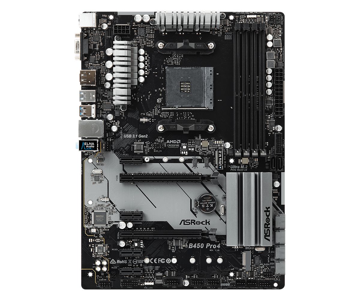 Płyta Socket AM4 ASRock B450 PRO4 R2.0 - obrazek 2