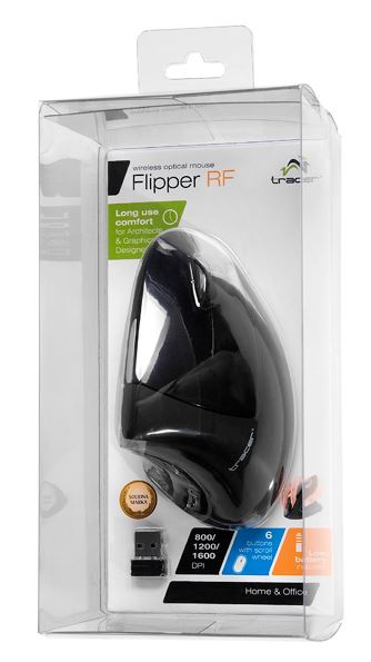 Mysz bezprzewodowa ergonomiczna Tracer Flipper RF nano USB - obrazek 5