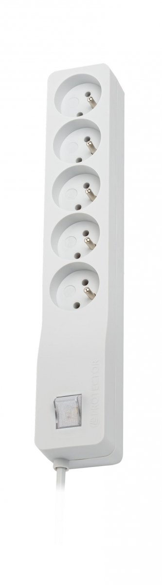 Listwa zasilająca LESTAR ZX 510 5 gniazd 1 m szara