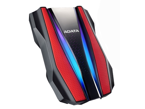 HDD  USB 3.2  1TB Adata HD770G RGB Czerwony  Wodoodporny, Wstrząsoodporny