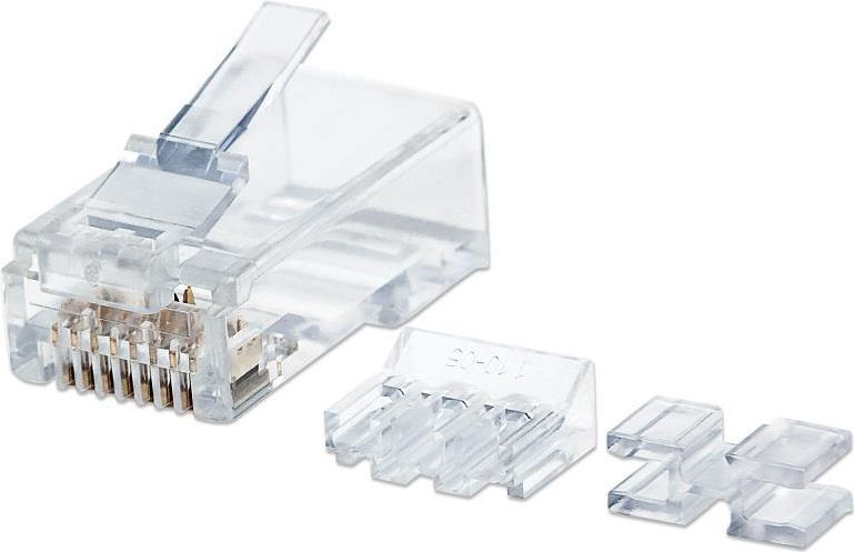 Wtyk RJ45 modularny UTP Cat6A 8P8C na linkę 80 szt. Intellinet