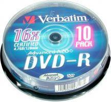 DVD-R VERBATIM 4.7GB x16 Jewel Case *10 Printable