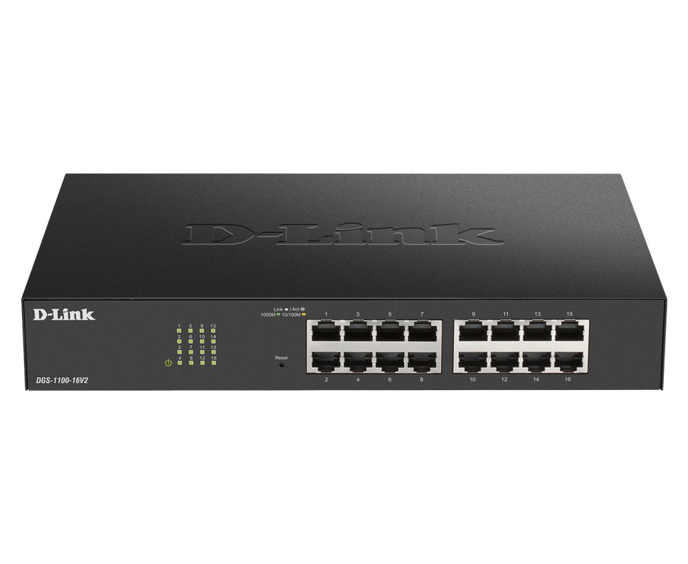 Switch D-Link DGS-1100-016V2  16x10/100/1000 MB/s Smart