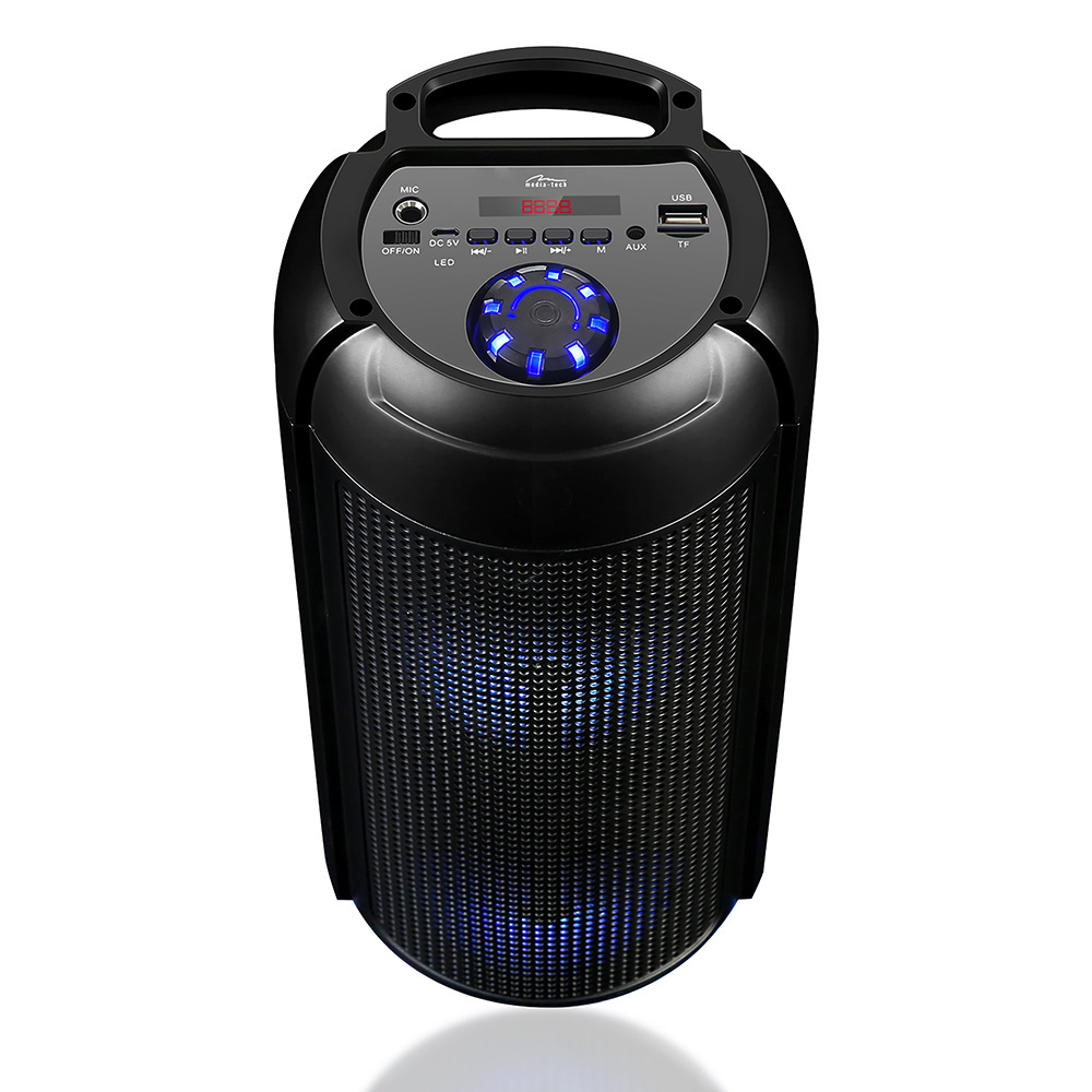Głośnik Bluetooth Media-Tech Partybox UNI BT - 750W PMPO, karaoke, wyświetlacz LED, FM, AUX, USB, microSD, MP3 - obrazek 3