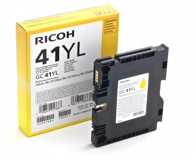 Toner Ricoh GC-41YL Yellow 600 str.