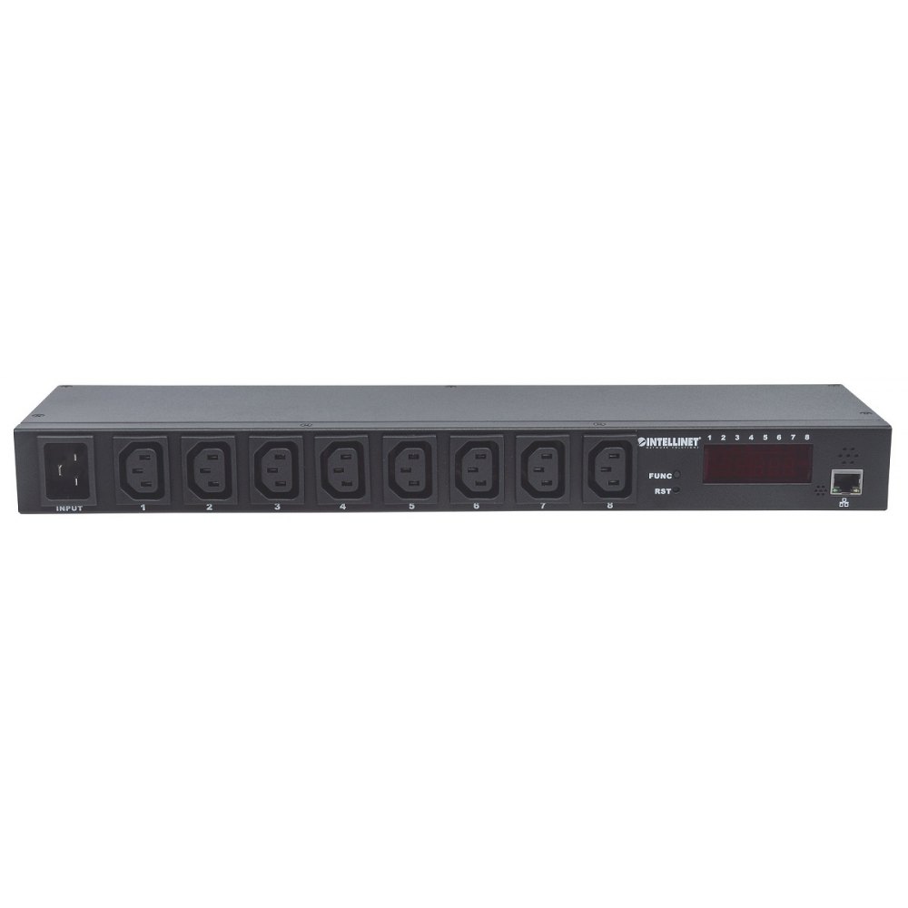 Listwa zasilająca Intellinet rack 19" 1U 250V/16A 8x C13 Zarządzalna Intellinet - obrazek 3