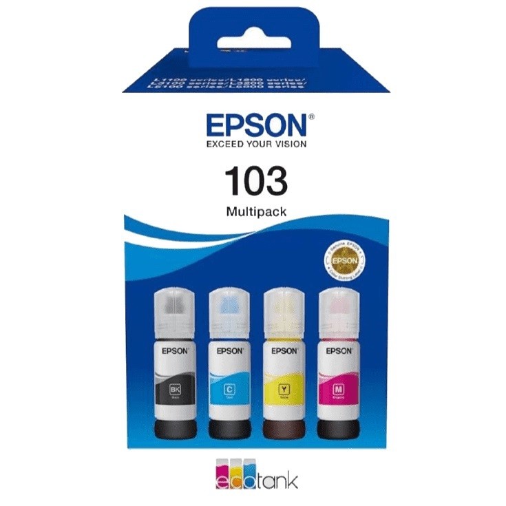 Tusze Epson 103 C13T00S64A Multipack C/M/Y/K