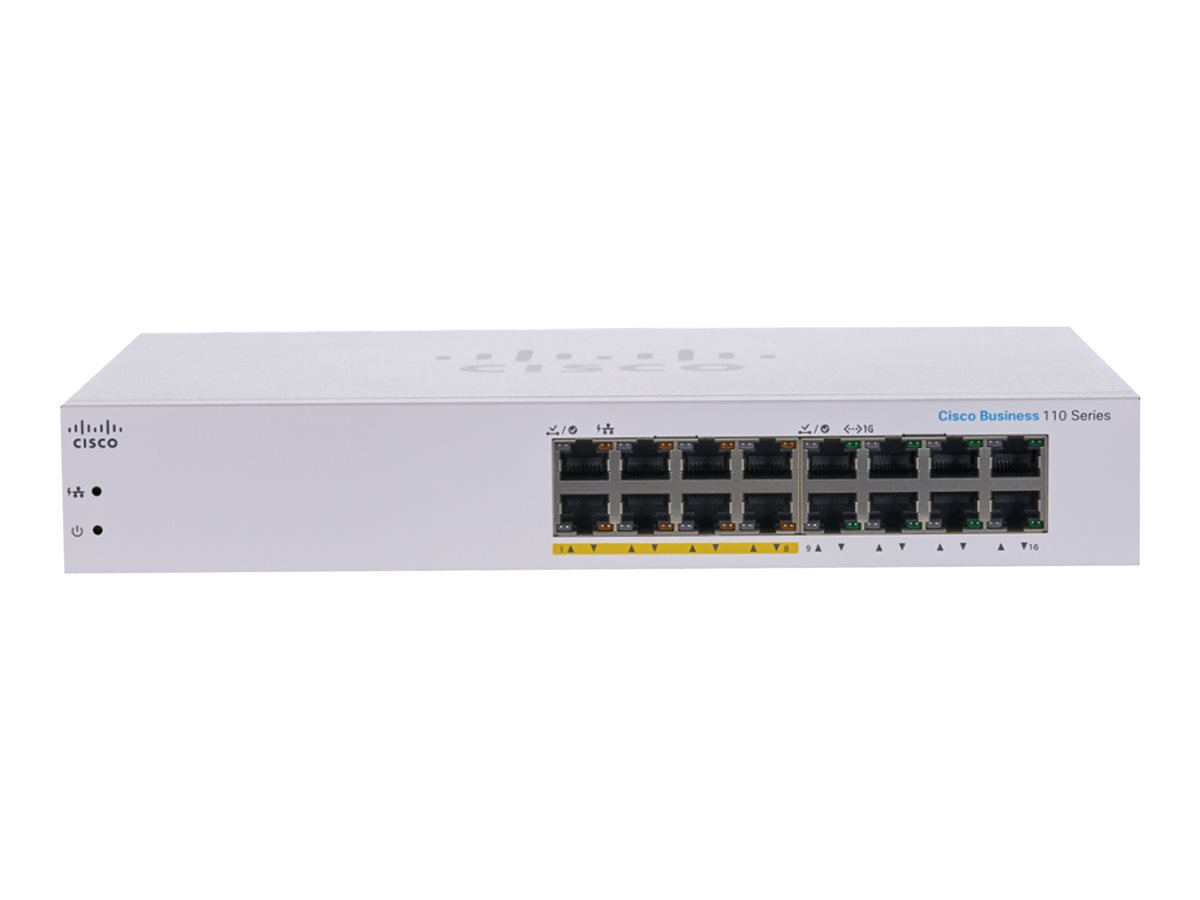 Switch Cisco CBS110-16PP 16-Port Gigabit Switch PoE - obrazek 2