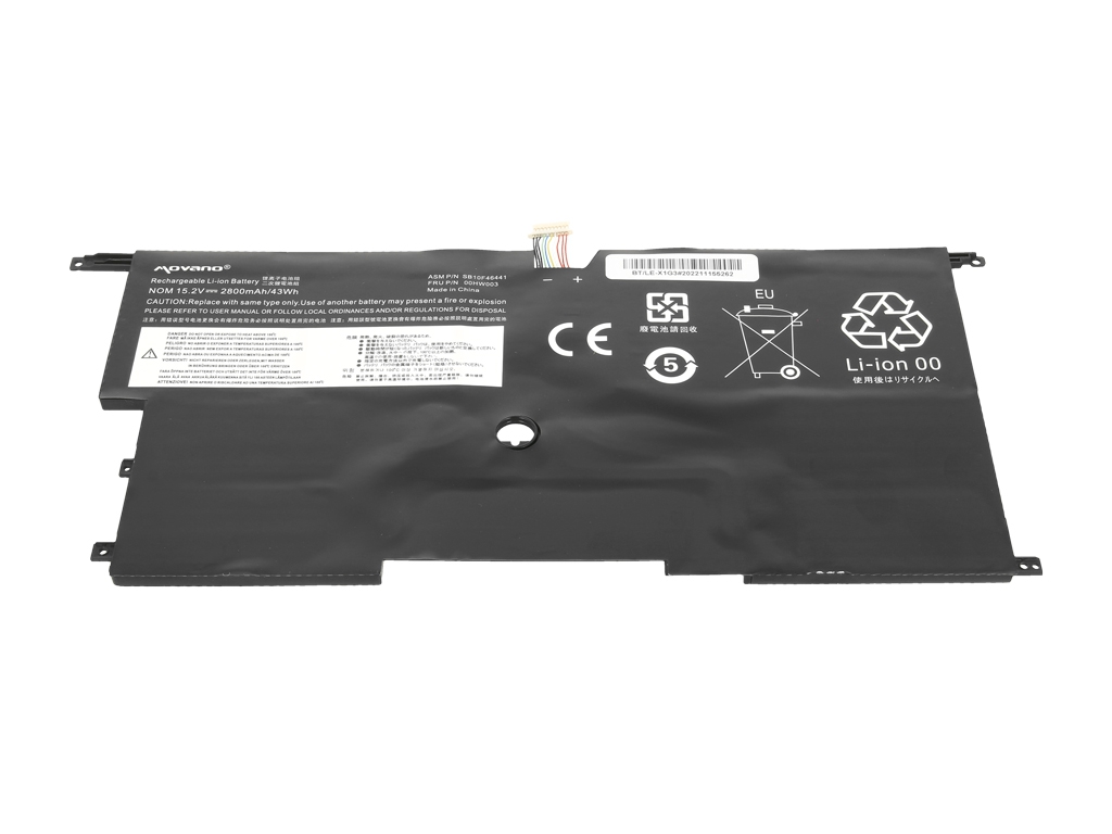 Bateria do laptopa Lenovo Thinkpad X1 Carbon 14 Gen2; Gen3 15.2 V 2800 mAh - obrazek 2
