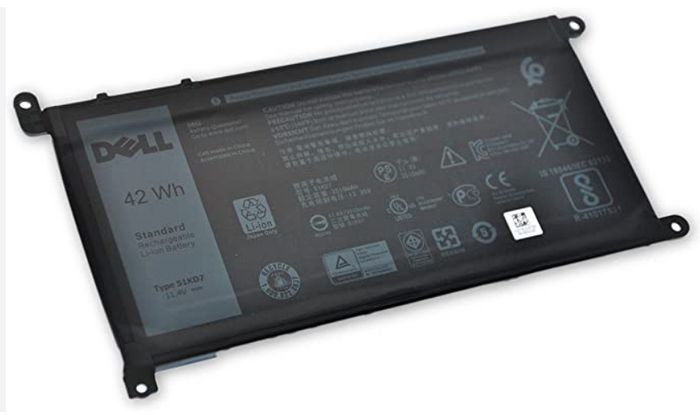 Bateria do laptopa Dell 42 WHR, 3 Cell, Lithium Ion
