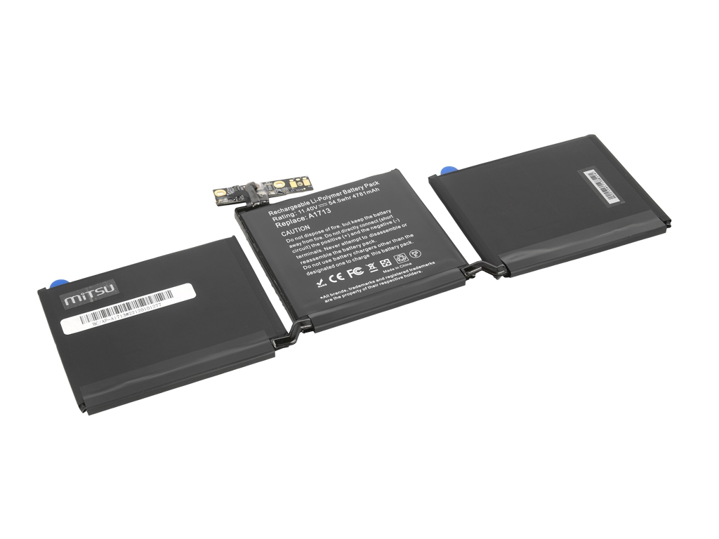 Bateria do laptopa Apple MacBook Pro 13" - A1708 (A1713)  11.4 V  4781 mAh