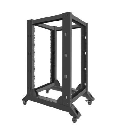 Szafa stojąca Open Rack rack 19'' 18U 600x800mm Czarna Langberg - obrazek 3