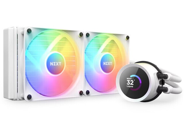 Chłodzenie wodne NZXT Kraken 240 RGB LCD White
