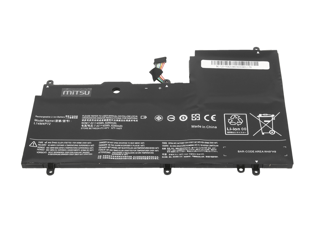 Bateria do laptopa Lenovo Yoga 3 1470; 700-14ISK 7.4 V 6280 mAh - obrazek 2
