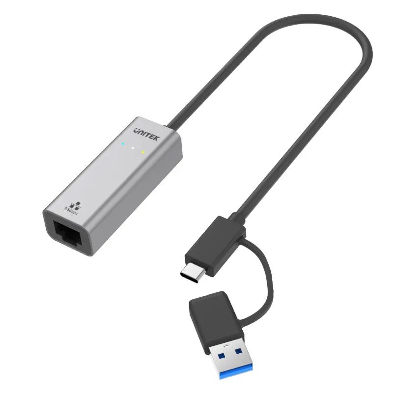 Karta sieciowa USB-C/USB-A LAN 2.5Gb RJ45 Unitek - obrazek 5