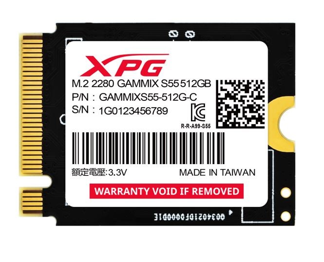 SSD M.2 NVMe PCIe Gen.4   512GB  Adata XPG GAMMIX S55 2230