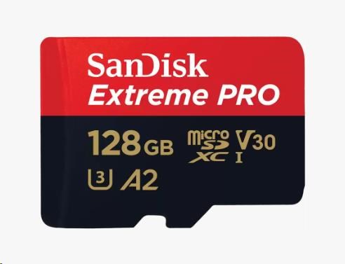 - karta pamieci MicroSD 128GB SDXC SanDisk Extreme Pro + Adapter SD! 200MB/140MB