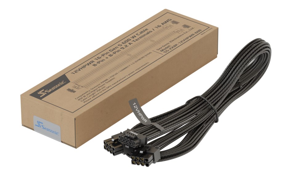 Adapter zasilania kart graficznych 12-pin do 2 x 8-Pin Seasonic 12VHPWR - obrazek 3