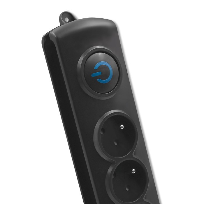 Listwa zasilająca Qoltec 4 gniazda 2.5m Czarna - obrazek 3