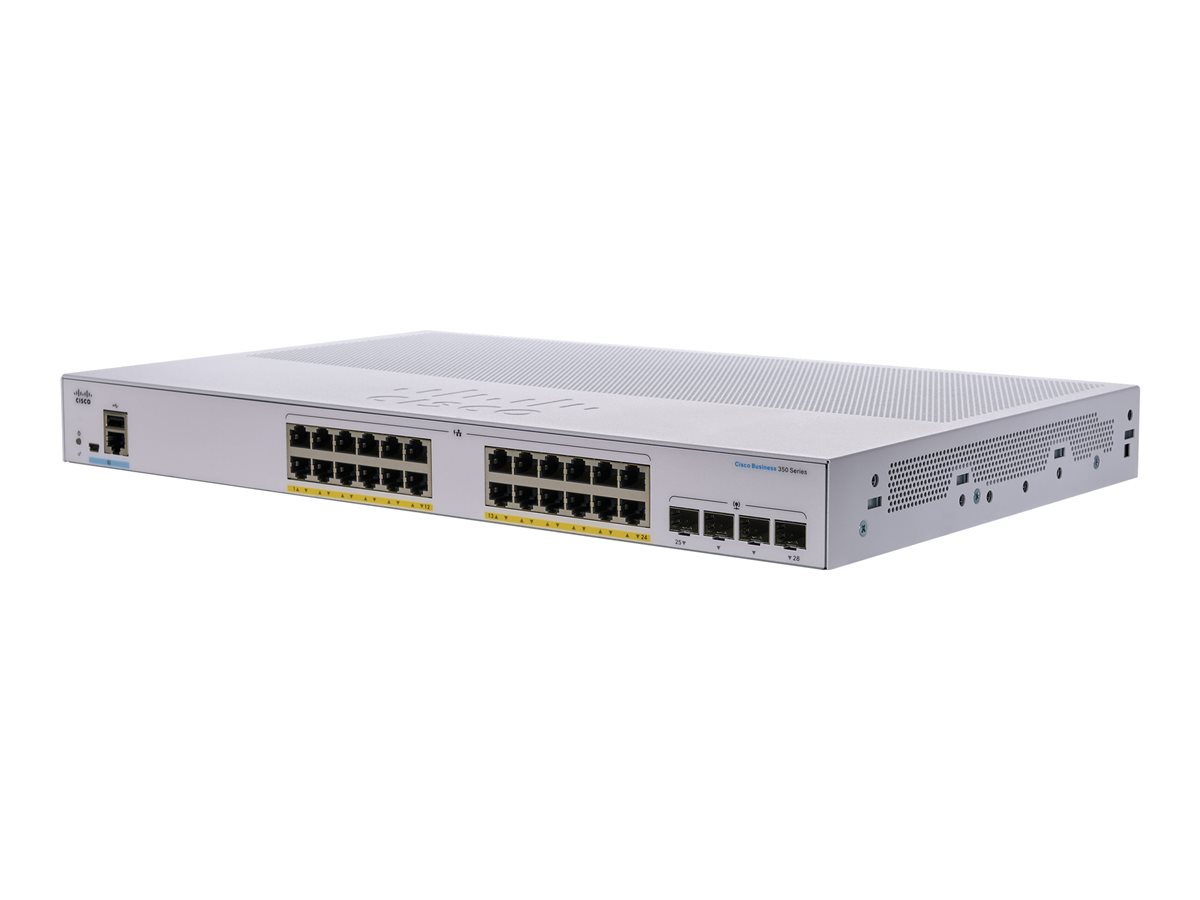 Switch Cisco CBS350-24P-4X-EU  Smart 24-port Gigabit PoE 4X10G SFP+
