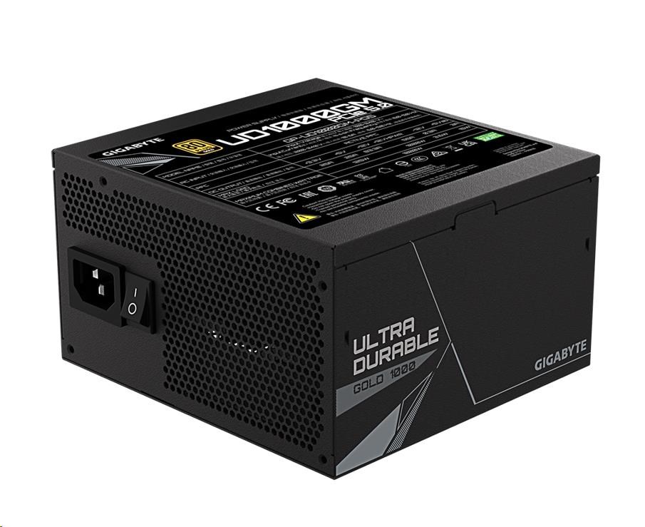 Zasilacz ATX 1000W Gigabyte UD1000GM PG5 Modularny 80 Plus Gold - obrazek 2