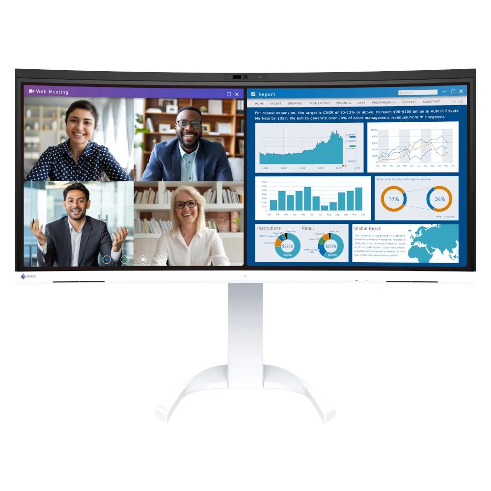 Monitor 34,1" Eizo EV3450XC Biały - obrazek 2