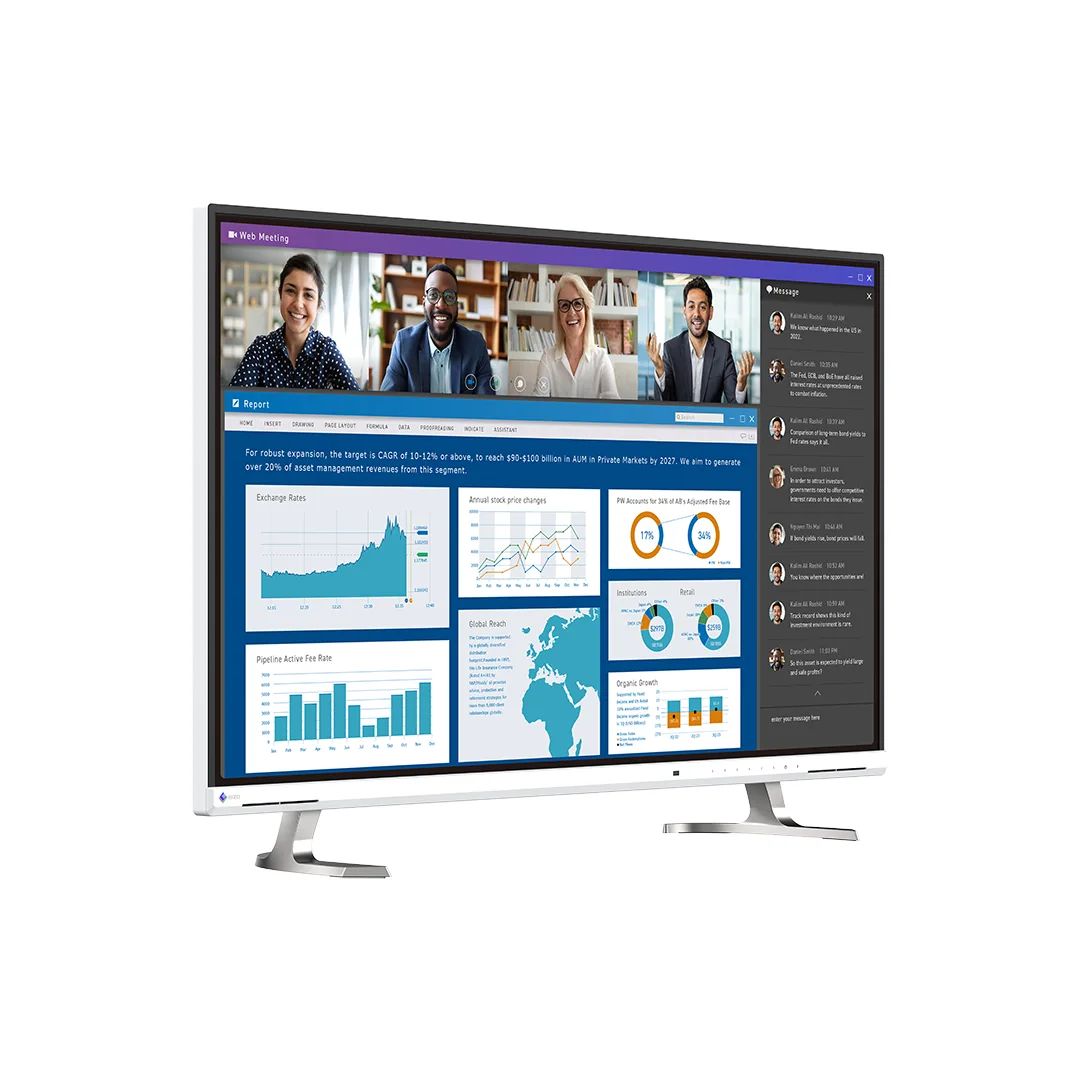 Monitor 42,5" Eizo EV4340X Biały - obrazek 3