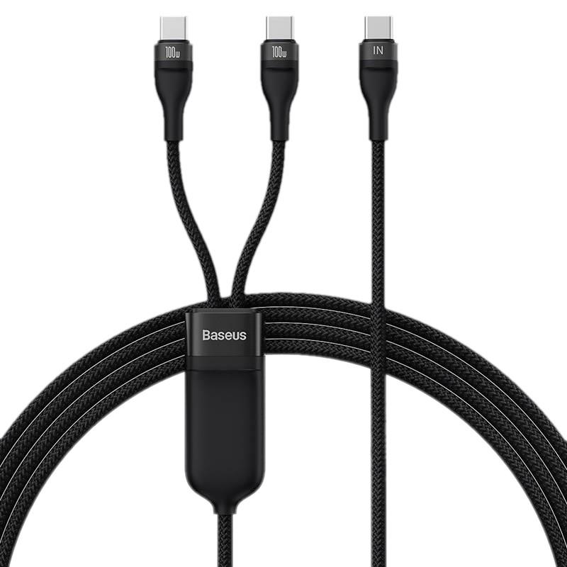 Kabel USB Type-C 1.5 m Baseus 100W Czarny