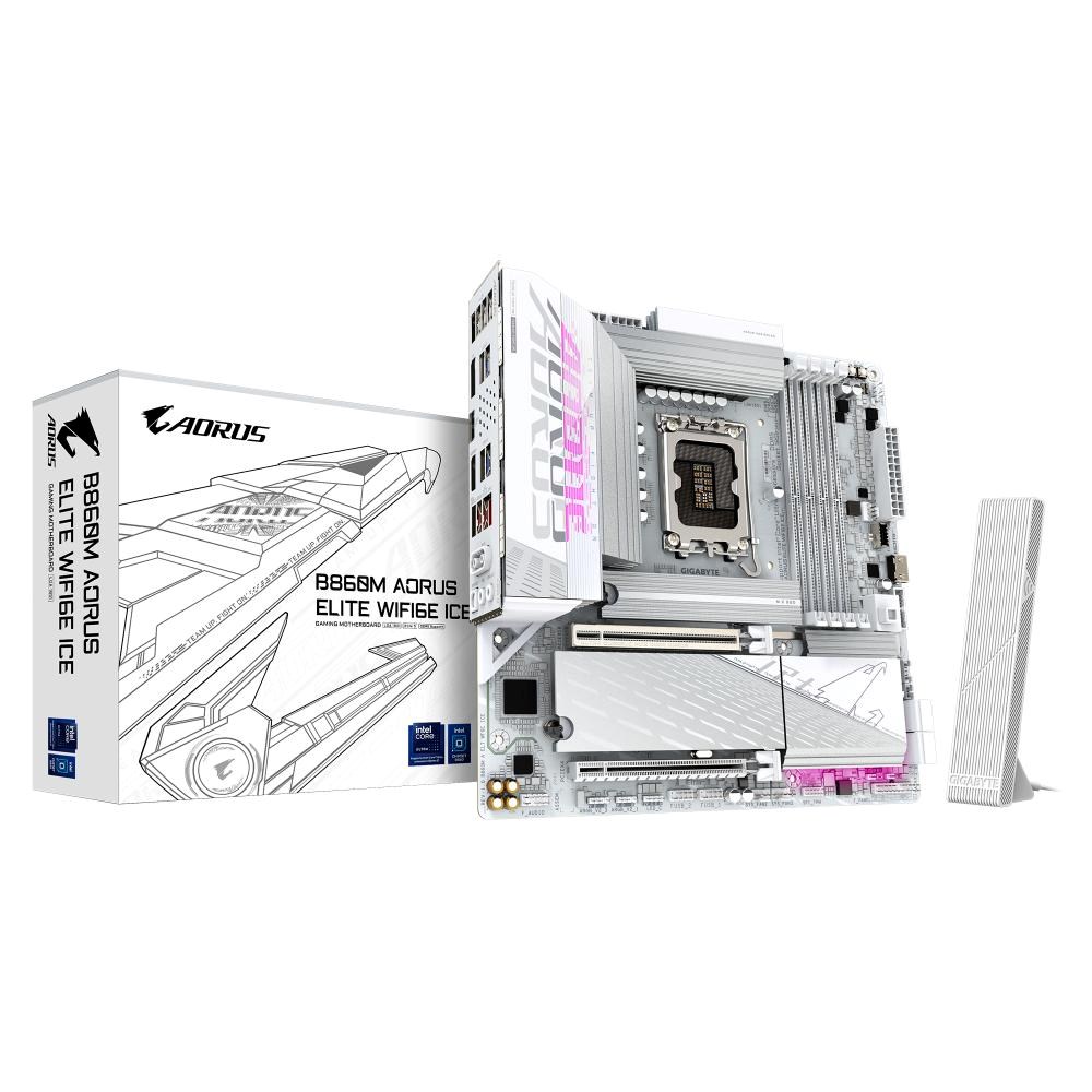 Płyta Socket LGA1851  Gigabyte B860M AORUS ELITE WIFI6E ICE