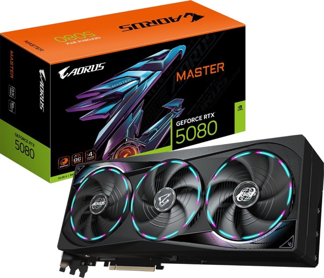GeForce RTX 5080 16GB Gigabyte AORUS Master