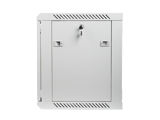 Szafa wisząca rack 19'' 9U 600x450mm szara (drzwi przednie szklane) Langberg - obrazek 4
