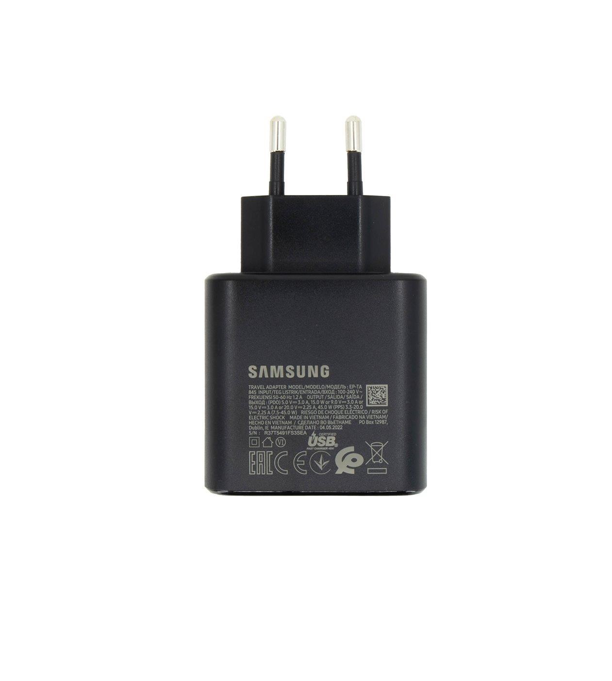 Ładowarka sieciowa USB 45W 1 x USB Type-C QC Samsung Czarna - obrazek 2