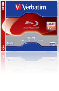 BD-RE BluRay x2 25GB Verbatim Jewel Case *5 - obrazek 4